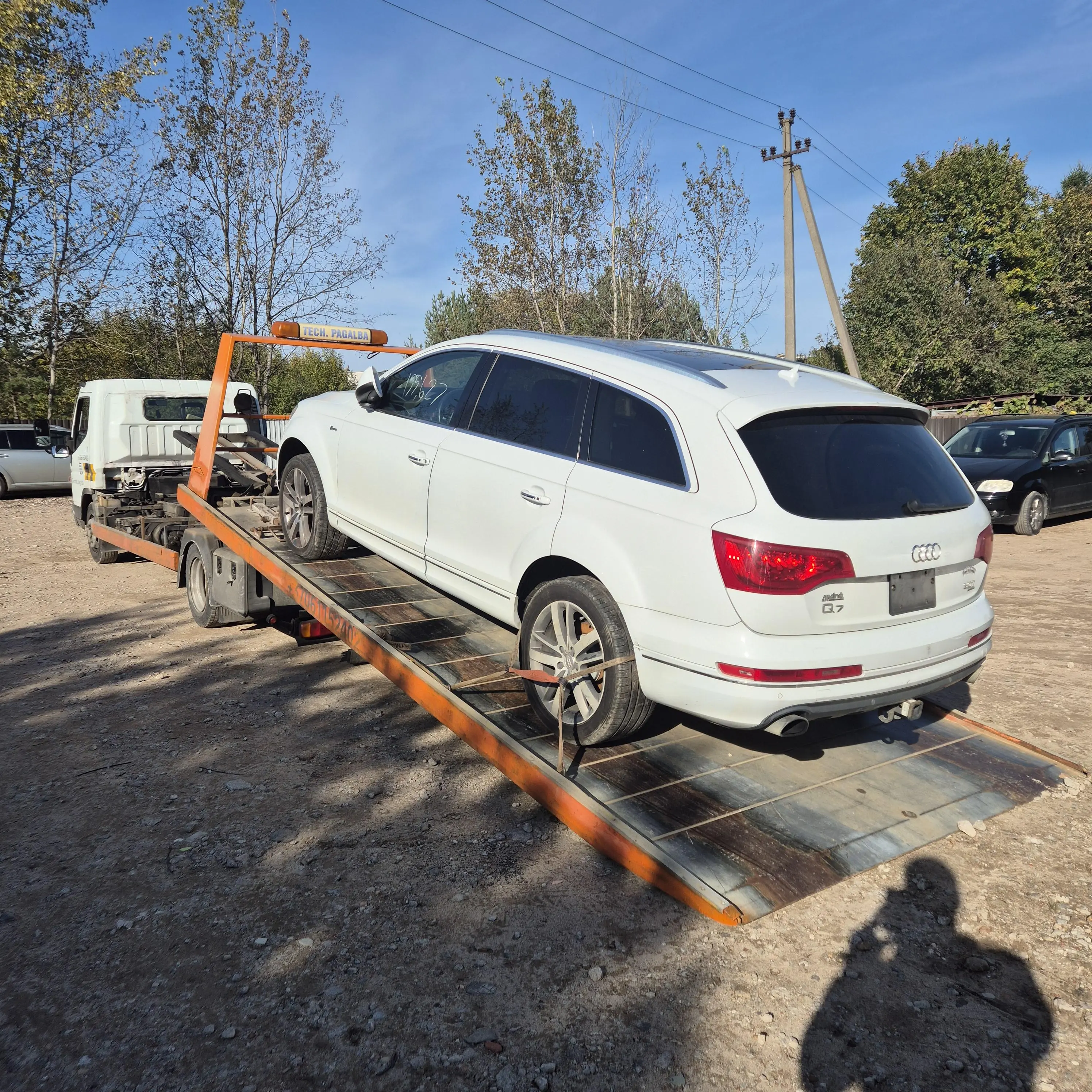 Tralo paslaugos automobilio transportavimas